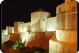 The walls of Dubrovnik by night